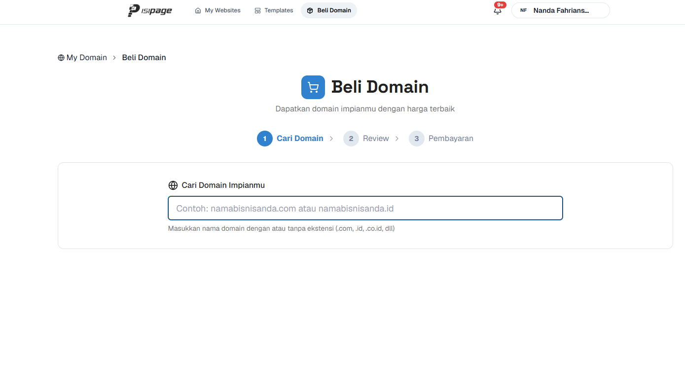 Fitur AI Prompt to Section & Drag Drop IsiPage